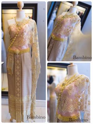 ชุดไทยเจ้าสาว ชุดไทยจักรพรรดิ์ เช่าที่แบมบี้ เวดดิ้ง ห้วยขวาง